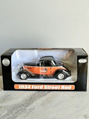 Crown Premiums 1934 Ford Street Rod Diecast Bank FRAM 75th Anniversary 1:24 NWOT